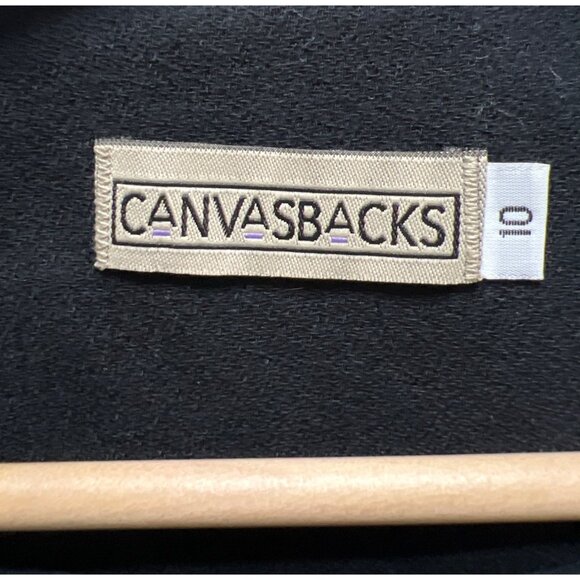 Canvasbacks Vintage 90's Abstract Pink and Black Velvet Blazer Jacket - Picture 4 of 7